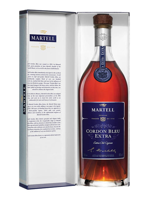 Martell Cordon Bleu Extra Cognac 40% 0.7L gift pack