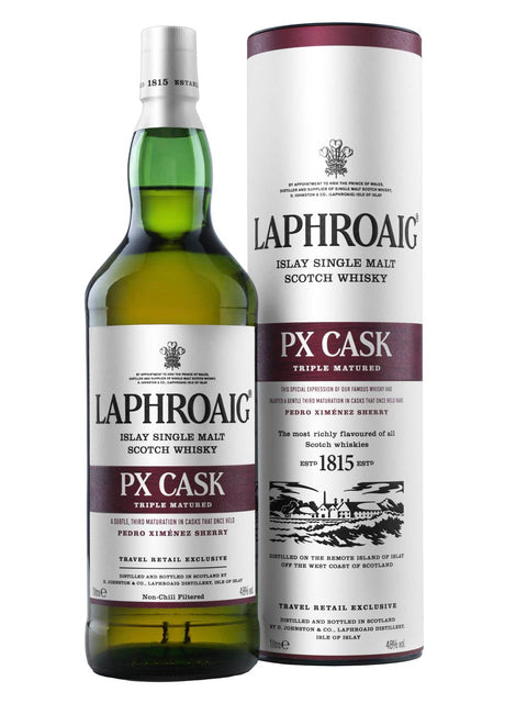 Laphroaig PX Cask Islay Single Malt Scotch Whisky 48% 1L gift pack