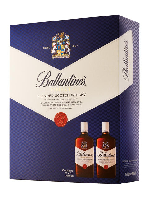 Ballantine's Finest Blended Scotch Whisky 40% 2x1L gift pack