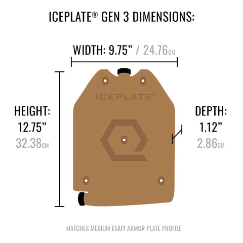 Qore Performance ICEPLATE® Gen 3 Plate Carrier Water Bladder (52.4 oz. / 1550ml)