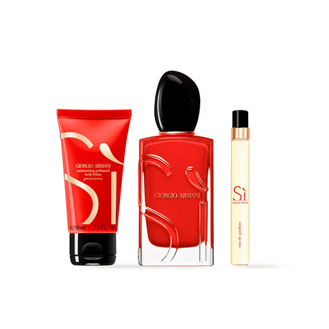 Armani Si Passione Eau de Parfum Women's Gift Set Spray (100ml) with 50ml Body Milk and 10ml EDP