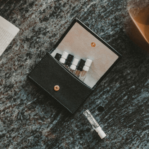 Creed Leather Sample Wallet Gift Set (8 x 1.7ml)