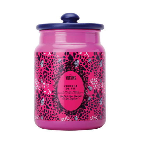 Disney Cruella Black Pepper Pink Ceramic Candle