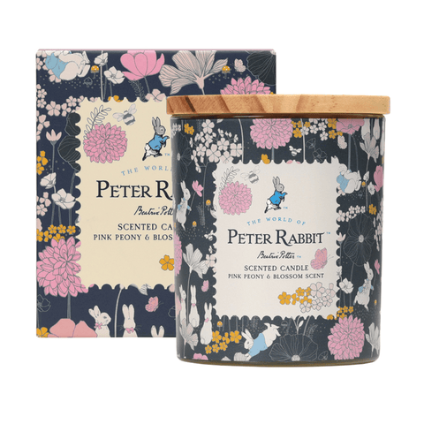 Peter Rabbit Pink Peony & Blossom Candle
