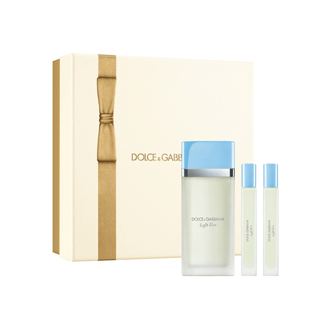 Dolce & Gabbana Light Blue Eau de Toilette Women's Perfume Gift Set Spray (100ml) + 10ml x2