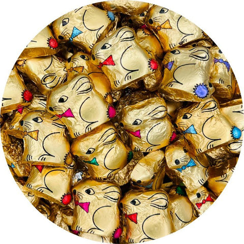 Foil Wrapped Milk Chocolate Creme Filled Bunnies 10 Pack