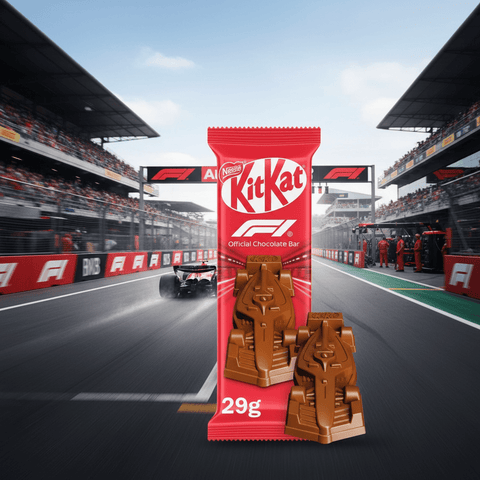 KitKat Formula 1 (F1) Chocolate Car Figure BULK BOX (30x29g)