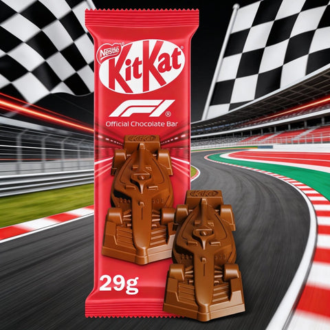 KitKat Formula 1 (F1) Chocolate Car Figure BULK BOX (30x29g)