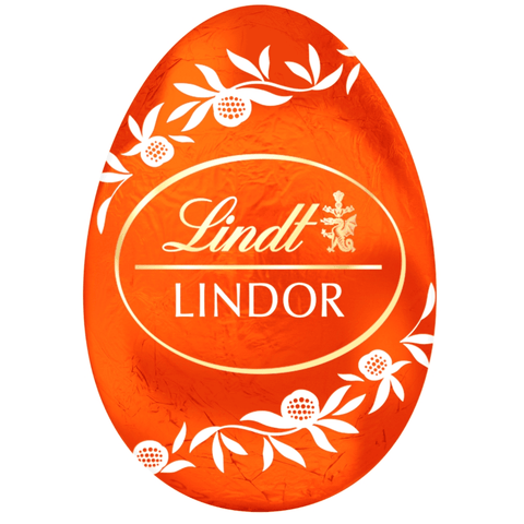 Lindt Lindor Filled Orange Chocolate Easter Egg 28g