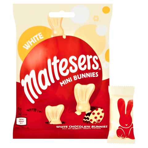 Maltesers White Chocolate Easter Mini Bunnies Bag 58g