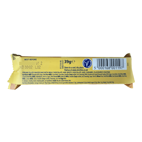 McVitie's GOLD BILLIONS WAFER Chocolate Bar 39g