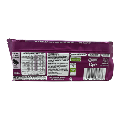 Nestle Quality Street Green Triangle Chocolate Sharing Bar 84g
