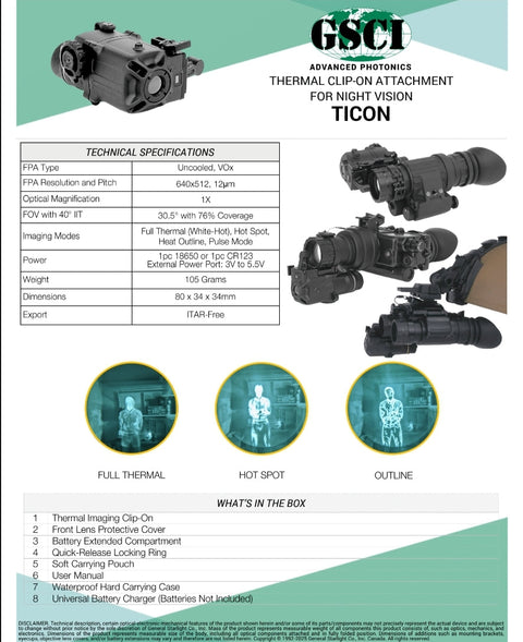 GSCI Ticon Thermal Clip On