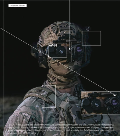 Ascend ISR Systems AV-14 INFANTRY FPV GOGGLE