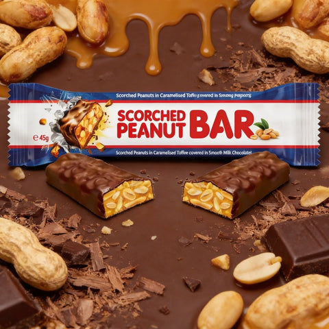SCORCHED PEANUT BRITTLE (AUSTRALIAN) Milk Chocolate Bar 45g