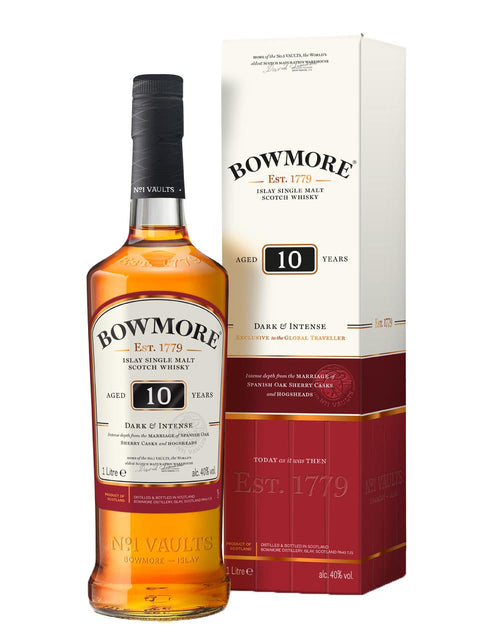 Bowmore Islay Single Malt Scotch Whisky 10y gift pack